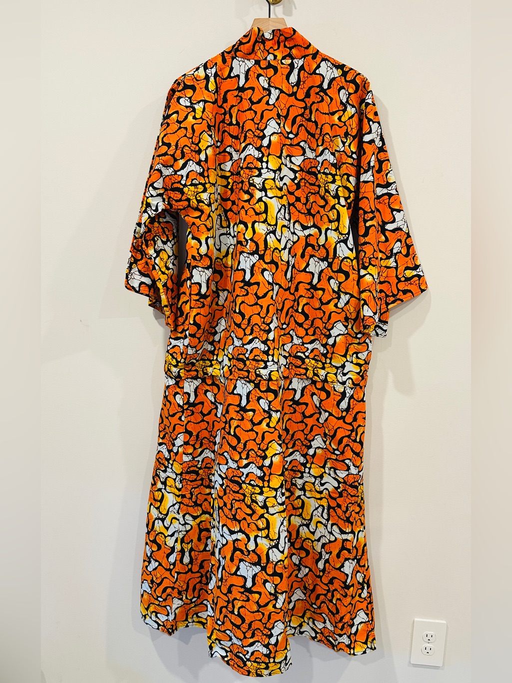 Ofuure Vibrant Ankara Print 100% Cotton Convertible Maxi Kimono Size S-L — image 8 of 8